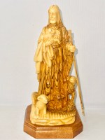 Olive Wood Good Shepherd Figure